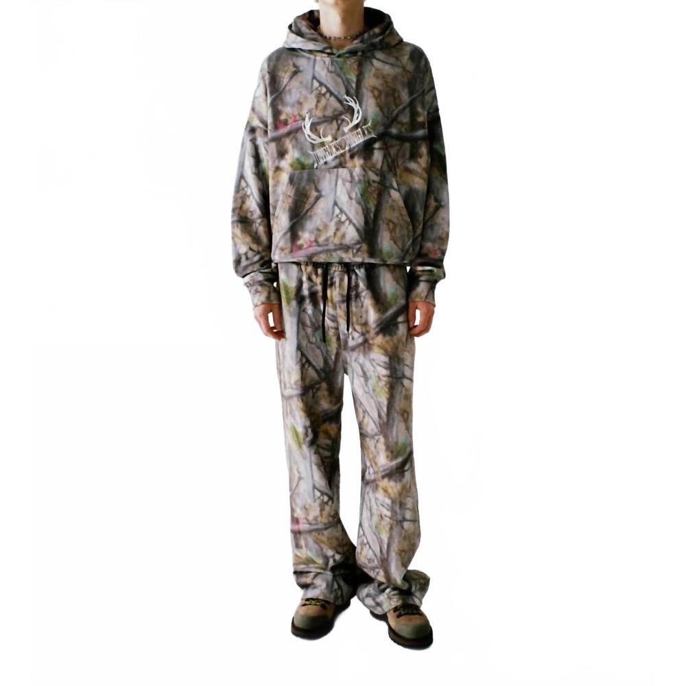 NEW JUNGLES real fake tree drawstring pants in camo